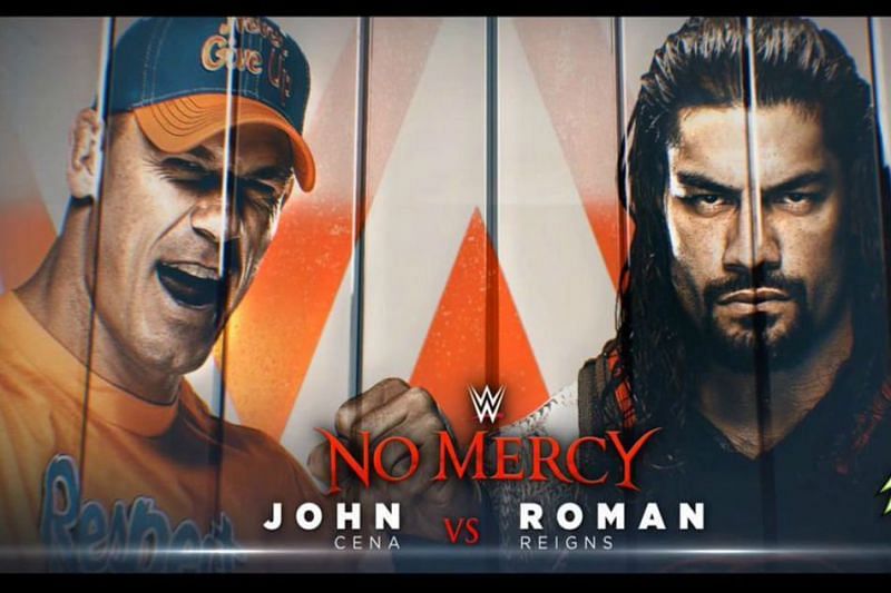 The first and only PPV match between John Cena and Roman Reigns took place at No Mercy 2017