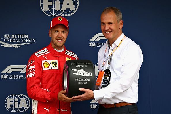 Sebastian Vettel at the F1 German GP 2018