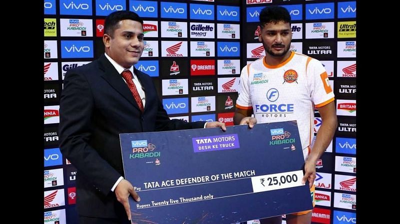Ravi Kumar won the Tata Ace Defender of the Match for his splendid performance.