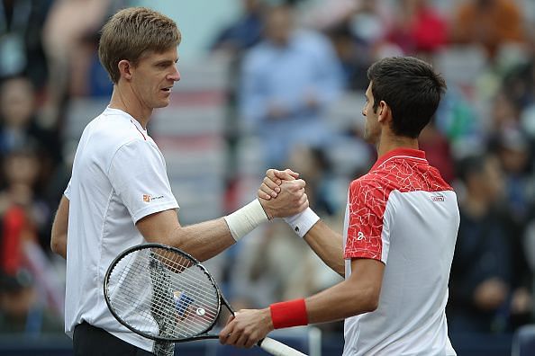 Djokovic faced stiff competition from Anderson in the first set of the quarterfinal