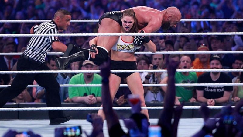 Ronda Rousey put on the match of the night at WrestleMania 34 