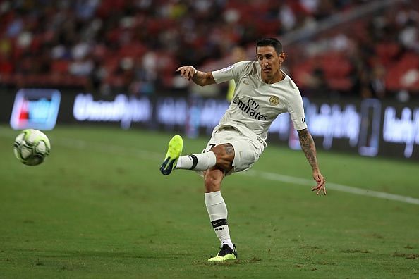 Di Maria provided two assists in the match against SC Amiens