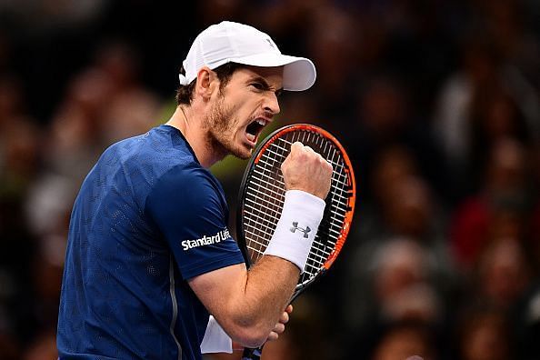 Andy Murray at the 2016 Paris Masters