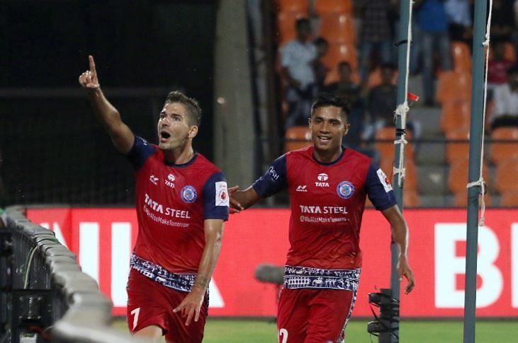 Pablo Morgado, who was brought in this summer, scored the second goal for Jamshedpur (Credit: ISL)