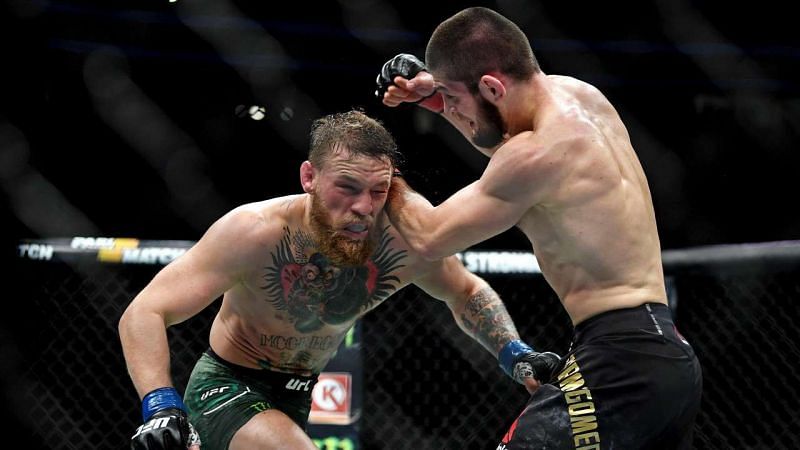 Khabib and Conor McGregor&#039;s championship bout at UFC 229