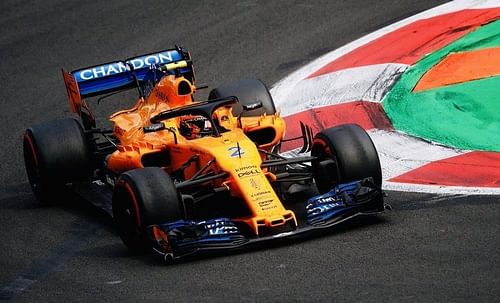 Stoffel Vandoorne in his McLaren