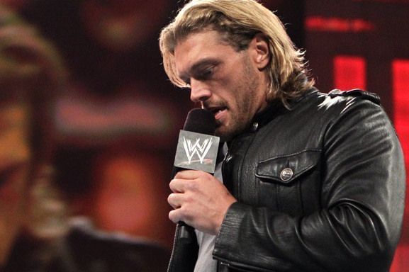 Edge announcing his retirement.