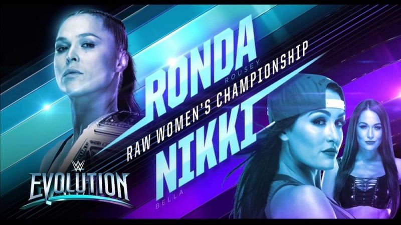 Ronda Rousey and Nikki Bella will fight for the Raw Women&#039;s Championship at Evolution