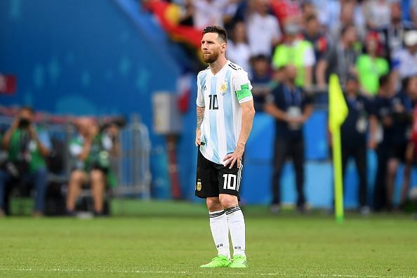 Messi during the 2018 FIFA World Cup Russia