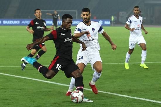 Ogbeche scored his sixth goal of the season today, to secure three points for NEUFC