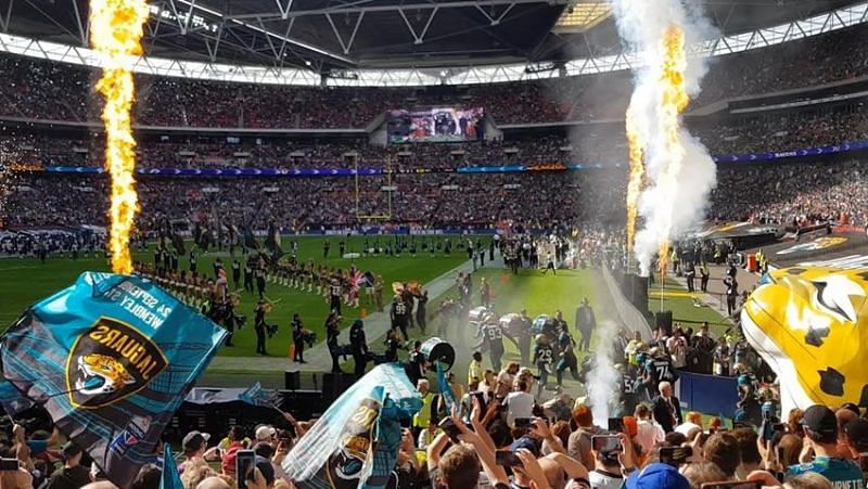 Wembley with Jaguars tunnel
