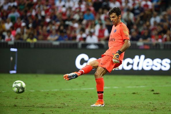 Buffon plays for Paris Saint-Germain