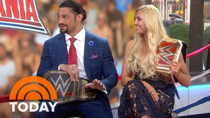 Charlotte and Roman Reigns on NBC&#039;s Today