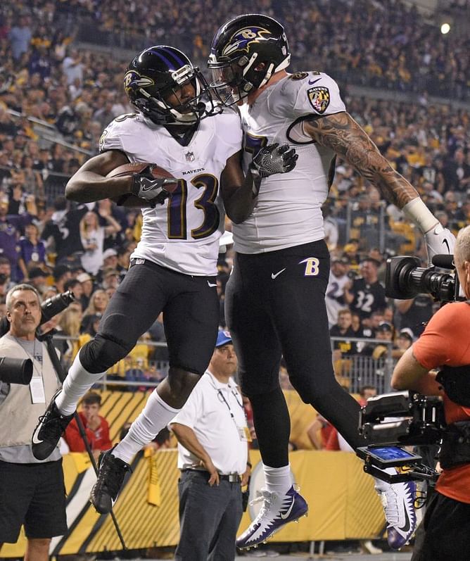 Flacco throws 2 TD passes, Ravens trip up Steelers 26-14