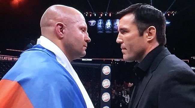 Emelianenko and Chael Sonnen square off at Bellator 199