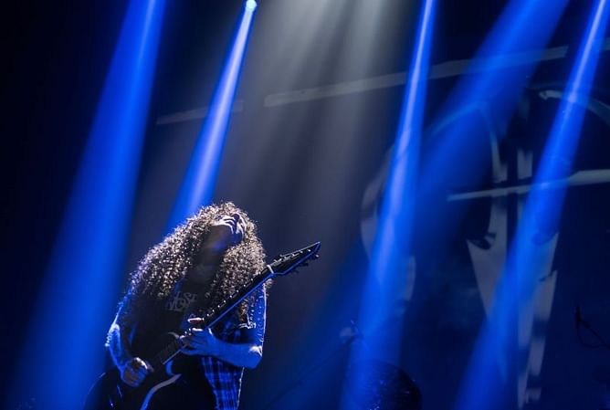 Exclusive: Guitar hero Marty Friedman on his history with sports & his new album "ONE BAD M.F. Live!!"