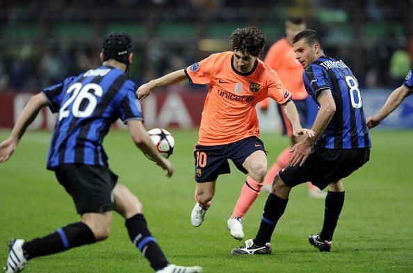 Jose Mourinho managed to keep Lionel Messi quiet when Barcelona faced Inter Milan