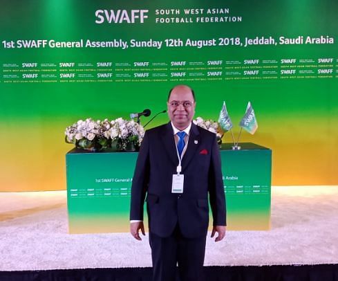 Subrata Dutta during the first General Assembly of SWAFF