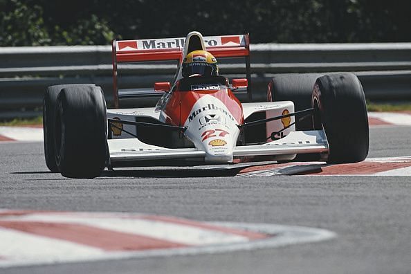 Ayrton Senna seemed to have the win confirmed before the final few laps.
