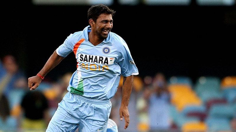 Praveen kumar celebrating his wicket during his first outing in the Aussies&#039;08