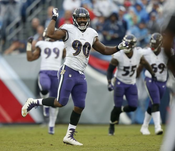Ravens pile up team-record 11 sacks against former coach