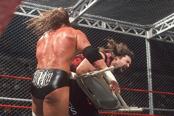 Mick Foley squares off against Triple H at No Way Out (2000) in his &#039;retirement match&#039;
