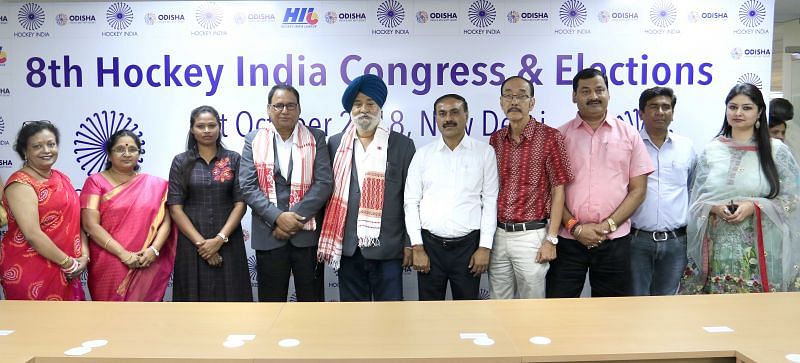 Newly Elected Executive Committee Members of hockey India