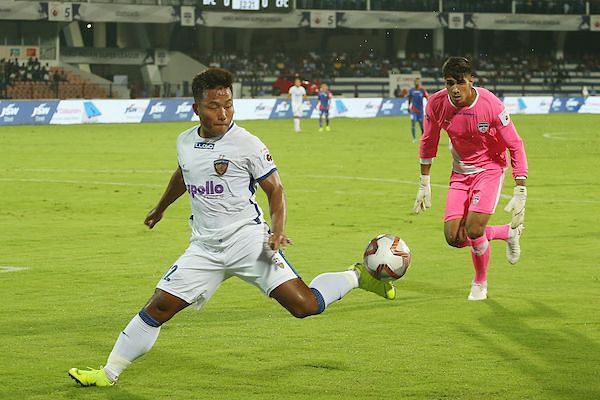 The 27-year-old had two straightforward chances against Bengaluru FC during the first game but failed to convert both which proved to be decisive in the result (Image Courtesy: ISL)