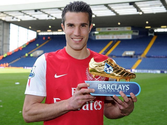 Van Persie finished the season with 30 goals and won the Golden Boot award