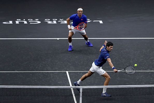 It was a dream partnership of Federer and Djokovic but the pair lost their match at Laver Cup
