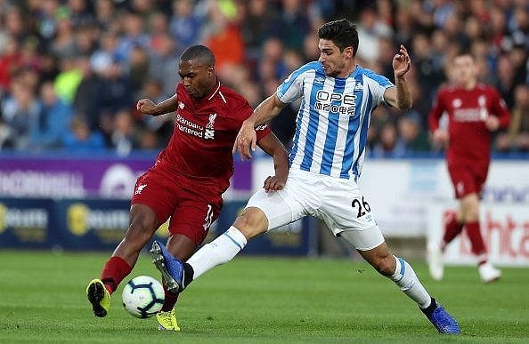Schindler committing to a tackle, dispossessing Sturridge during a busy evening&#039;s work