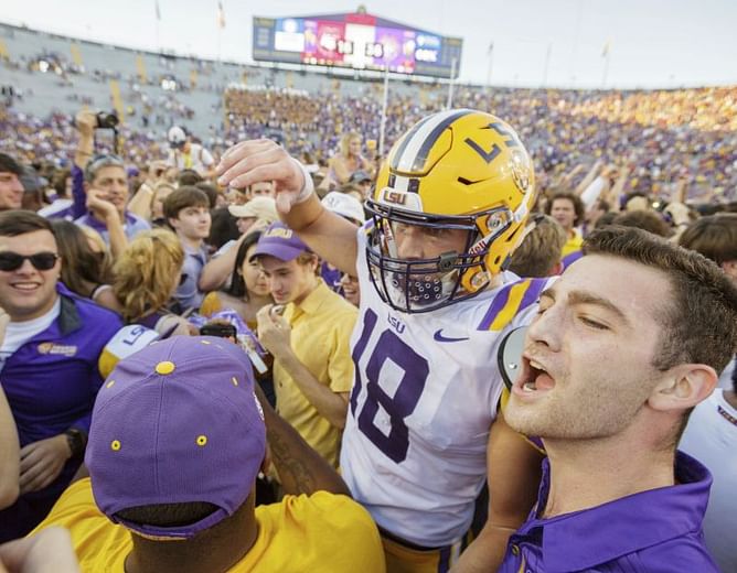 No. 13 LSU beats No. 2 Georgia 36-16 at Death Valley