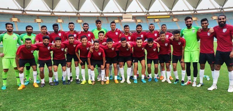 The Indian national football team (Image: AIFF Media)