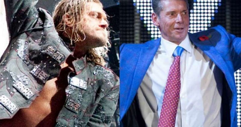 Vince McMahon (right) has a touching message for Edge