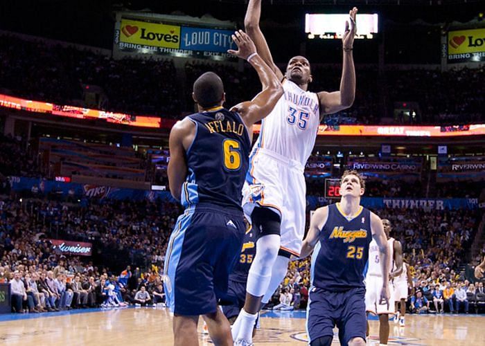 Durant scored 51 to lift OKC past Nuggets. Credit: Thunderousintentions