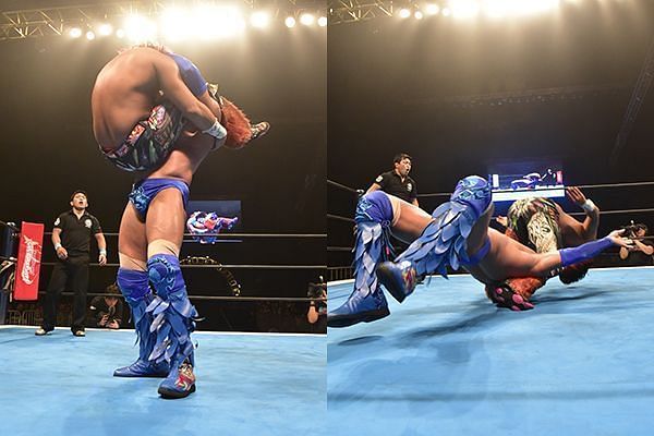 The moment Hiromu Takahashi injured his neck, putting him on the shelf for the forseeable future
