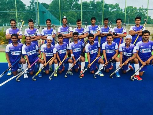 Indian Junior Men's Hockey Team for 8th Sultan of Johor Cup 2018