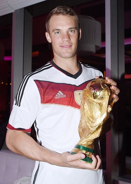 Neuer lifted the 2014 FIFA World Cup with Germany