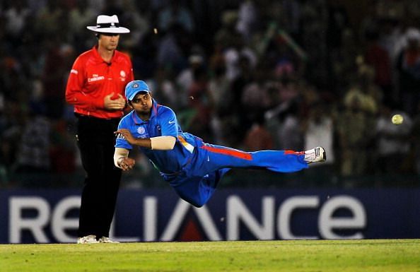 Raina has caught several unbelievable catches and his direct hits provide the Indian team with some much-needed breakthroughs