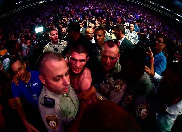 All hell broke loose in the aftermath of UFC 229