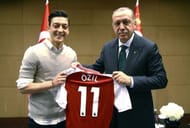 Mesut Ãzil with Turkish president, Recep Tayyip Erdogan