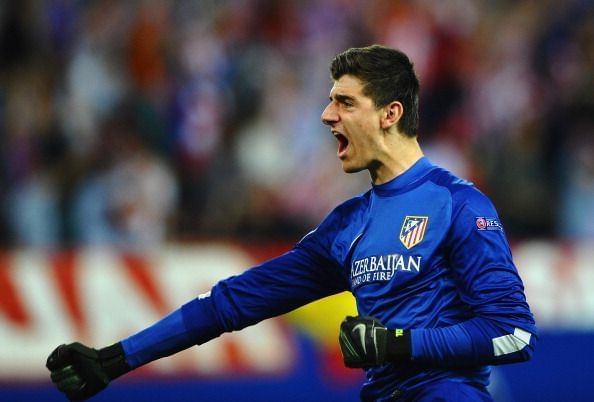 Courtois spent three seasons on loan at Atletico Madrid