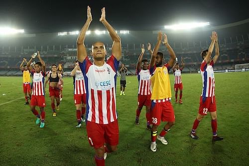 This was ATKâs second win this season and they entered top four on the table for the first time with seven points out of five matches (Image Courtesy: ISL)