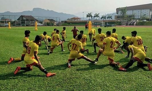 East Bengal players in a training session in Malaysia (Day 2)