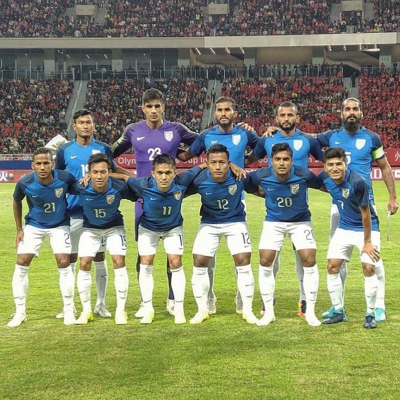 The Indian team produced a strong performance against China (Image Courtesy: AIFF Media)