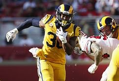 Gurley's 3 TDs lead Rams to 39-10 win vs 49ers and 7-0 start