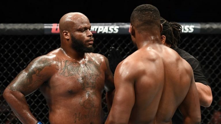 Derrick Lewis put on a staring contest when he fought Francis Ngannou