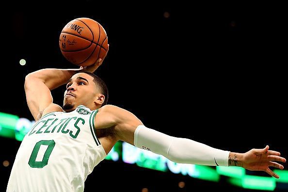 Tatum dominated the 76ers throughout the game