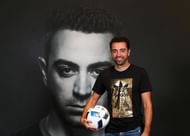 Xavi surely lights up the midfield of Veteran's XI
