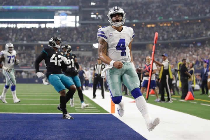 Dak Prescott TD run vs Jaguars